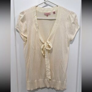 Ted Baker London Sweater Short Sleeve Top Sz Medium